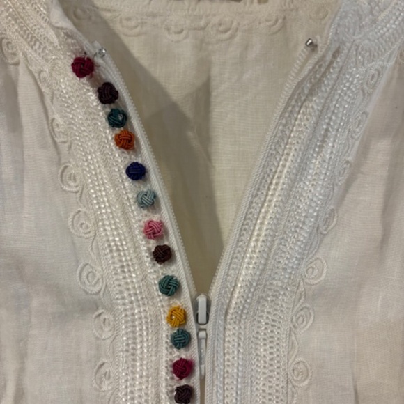 Soft Surroundings Beautiful Linen shirt 1X front zipper - Picture 3 of 7